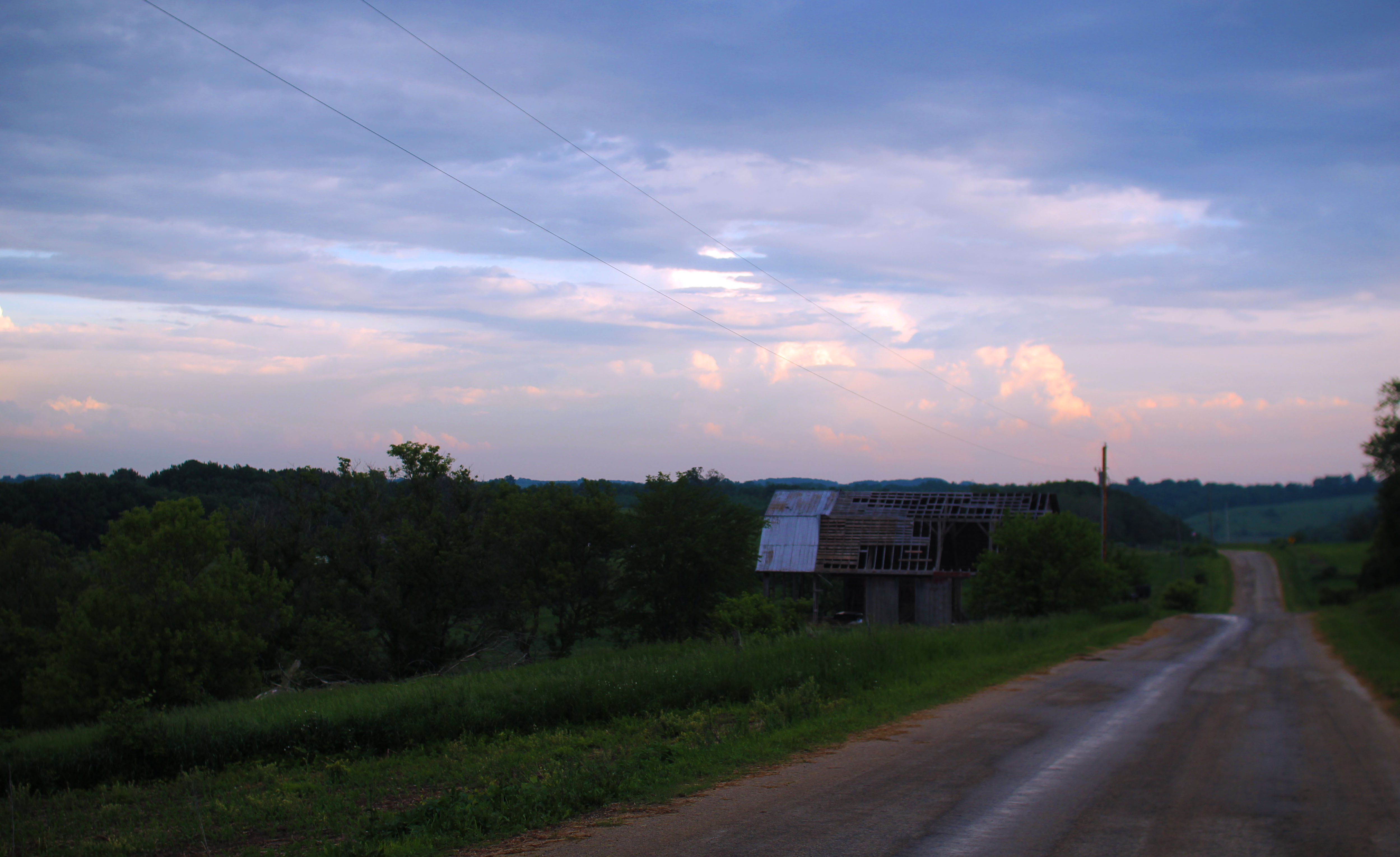 Broke down barn.